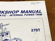 Volvo Penta Aquamatic - Internal Power Trim Workshop Manual - Used
