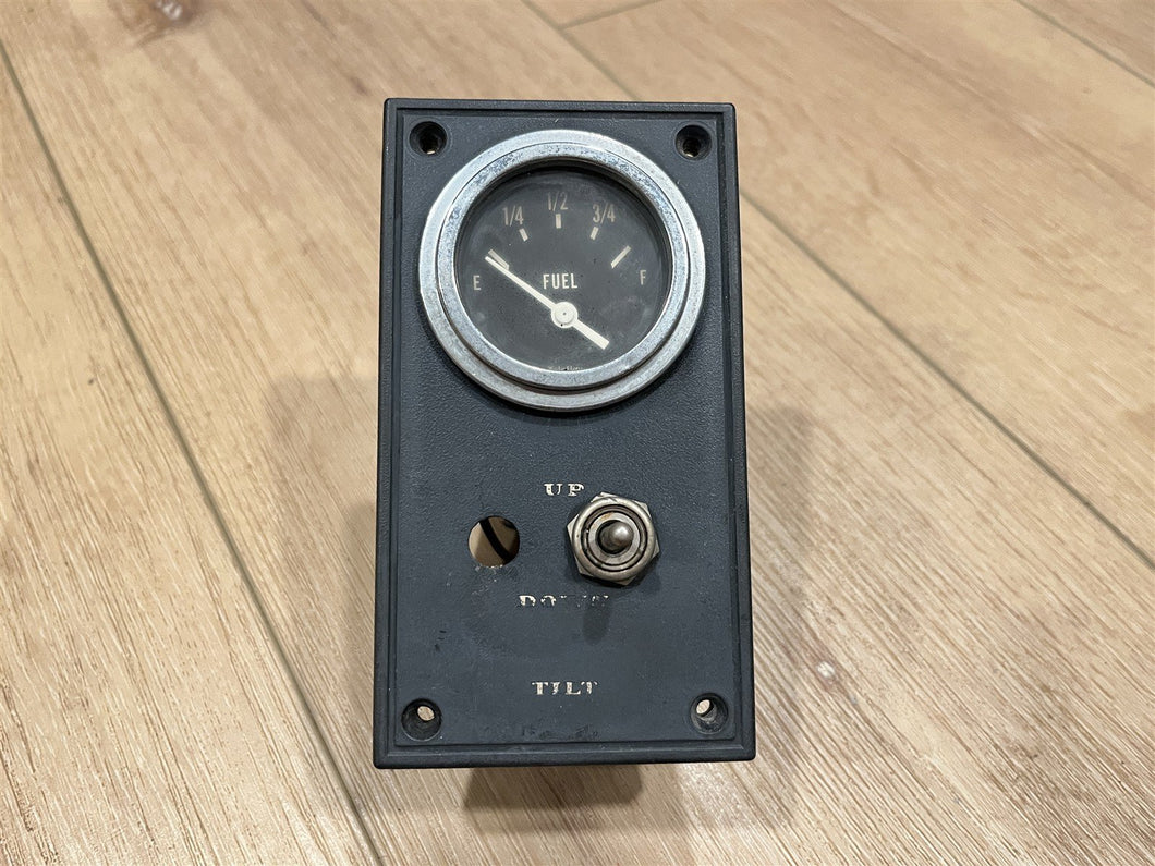 Volvo Penta Dash Panel w/Fuel Gauge & Trim Switch - Used