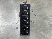 Accessory/Dash Panel with 6 Circuit Breakers and 6 Indicator Lights - Used