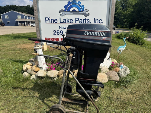 Evinrude 40hp 20in Tiller E40TTLCEC 1989 Power Trim Fresh Water Serviced