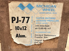 Michigan Wheel PJ-77 Propeller 10 x 12 Johnson Evinrude 60 75 80 90hp 012045