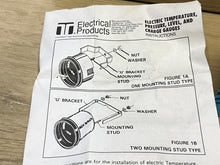 Teleflex 73215P Water Temperature Gauge 12v 120-240F