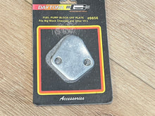 Daytona 9856 Fuel Pump Block-Off Plate - Big Block Chevy & Other V8's