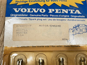 Pkg of 4 Volvo Penta 876077 Spark Plugs