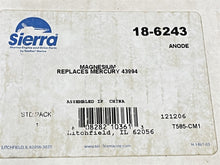 Sierra 18-6243 Magnesium Anode for Mercury 43994