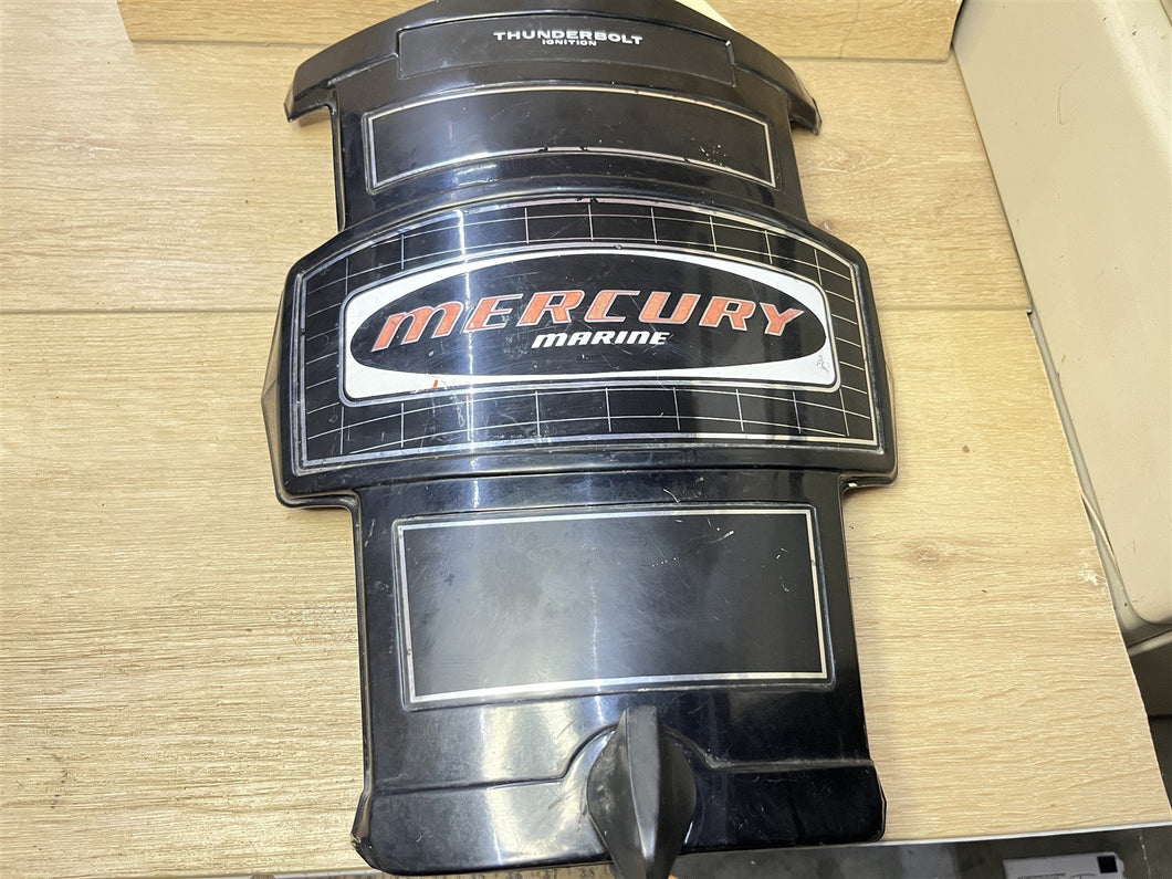 Mercury 5631A 4 Front Cover/Shield/Emblem/Medallion/Faceplate - Red Logo