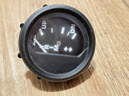 Faria GP93740 Mercury Trim Gauge - Black Face & Bezel - 2 1/4