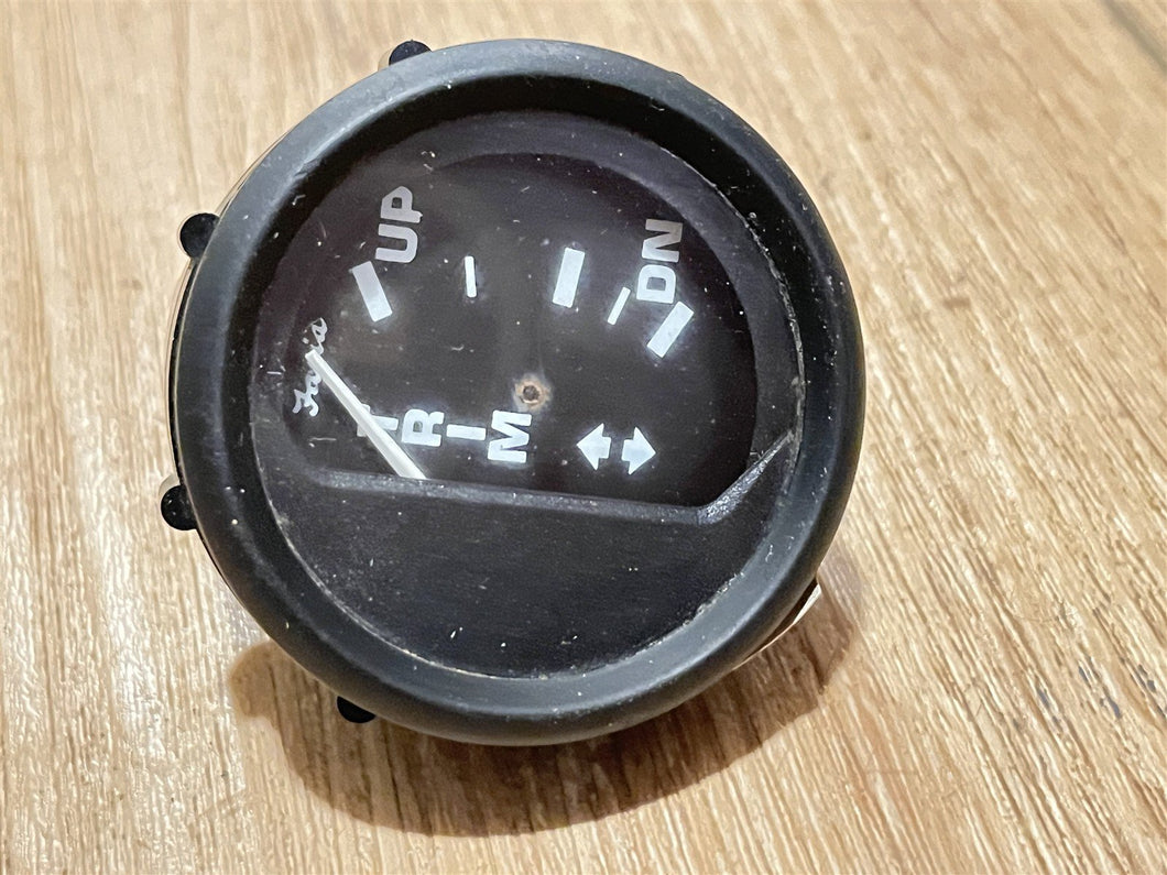 Faria GP93740 Mercury Trim Gauge - Black Face & Bezel - 2 1/4