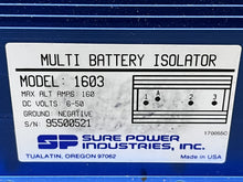 Sure Power Model 1603 Multi Battery Isolator Max Alt Amps 160 DC Volts 6-50