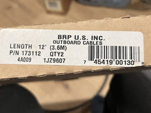 Single OMC 173112 Control Cable - Throttle & Shift - 12 FT