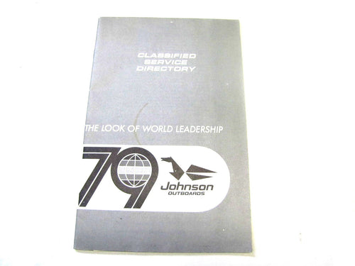 1979 Johnson Classified Service Directory - Used