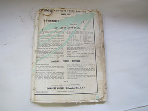 1960 Evinrude Complete Parts List For All Models For The Year - Used