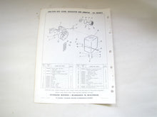 Evinrude 378345 Lark 378346 Starflite Generator Kit Parts List/Catalog 1961 Used