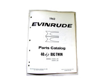 1962 Evinrude 35028 35029 Big Twin 40HP Parts Catalog Used