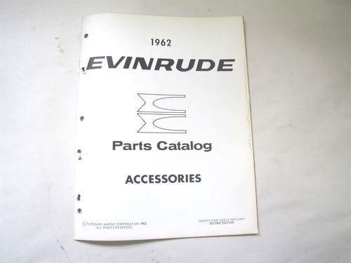 1962 Evinrude Accessories Parts Catalog