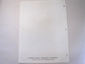 1958 Evinrude 2932 Single Lever Remote Control Parts List - 2nd Edition - Used