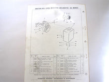 1958 Evinrude 2931 Generation Kit Parts List - 2nd Edition - Used