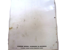 1958 Evinrude 25936 25937 Big Twin 35HP Electric Parts Catalog/List Used