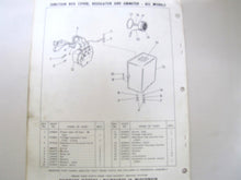 1959 Evinrude Lark/Starflite Generator Kit Parts List - 277900 377390 - Used