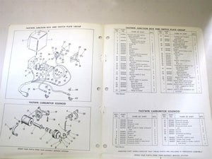 1960 Evinrude 3043 Fastwin Electric Start Kit Parts List Manual 2nd Edit - Used