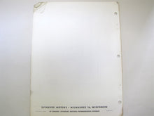 1961 Evinrude Starflite 75HP 50926 50927 Uni-Charger Parts Catalog/List - Used