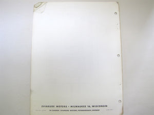 1961 Evinrude Starflite 75HP 50926 50927 Uni-Charger Parts Catalog/List - Used