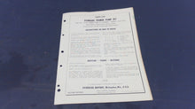 1961 Evinrude 2675 Primer Pump Kit Parts List - Used