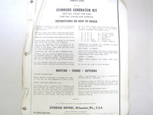 1961 Evinrude 2519 Generator Kit Parts List Manual - Used