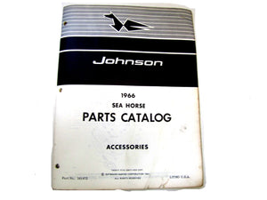 1966 Johnson Sea Horse Accessories Parts Catalog/List Used