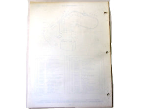 1968 Evinrude 85852A 85853A Speedifour 85HP PARTS Catalog Used