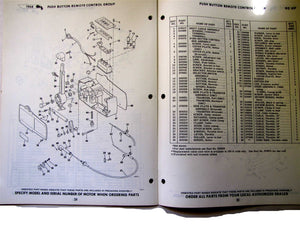 1968 OMC Stern Drive DU-15S DUE-15S 90HP Parts Catalog Used