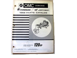 1968 OMC 383101 Stern Drive CU-16C CUE-16C 120HP Parts Catalog Used