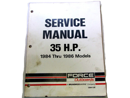 1984-1986 Force Service Manual 35 HP - Used