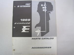 1969 Evinrude Parts Catalog Accessories - Used