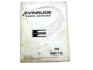 1966 Evinrude 5602C 5602R 5603C 5603R Angler 5HP Parts Catalog Used