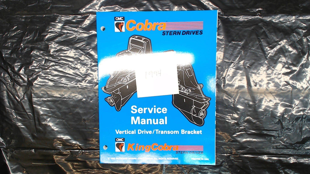 1994 OMC Cobra Stern Drive Service Manual Vertical Drive/Transom Bracket