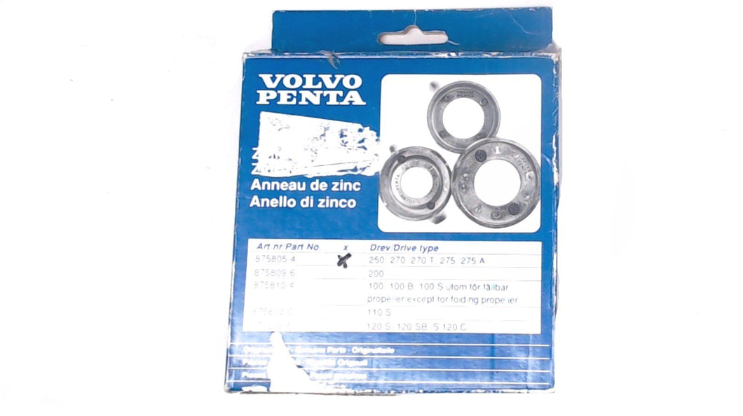 Volvo Penta 875805 Zinc Anode