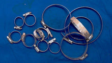 Marine Hose Clamps - Lot of 13 Various Sizes/Various Brands - Used