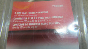 Wesbar 707285 4-Way Flat Trailer Connector - 18"