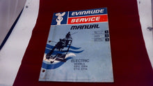 1975 Evinrude Service Manual Electric Models EB12 EB14 ET12 ET14 - Used