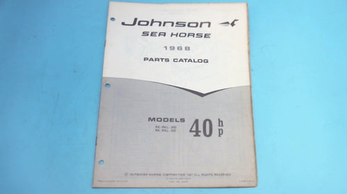 1968 Johnson RK-RKL-30D RK-RKL-30C RK-RKL-30A 40hp Parts Catalog - Used