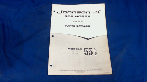 1968 Johnson TR-10S TRL-10S TR-10R TRL-10R 55hp Parts Catalog - Used