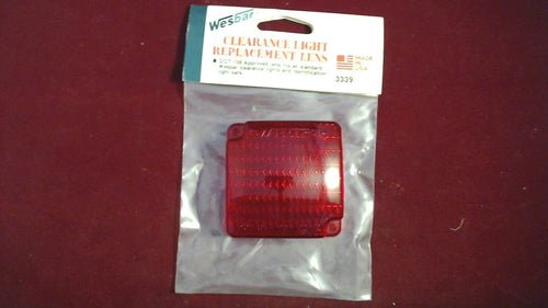Wesbar 3339 Red Clearance Light Replacement Lens