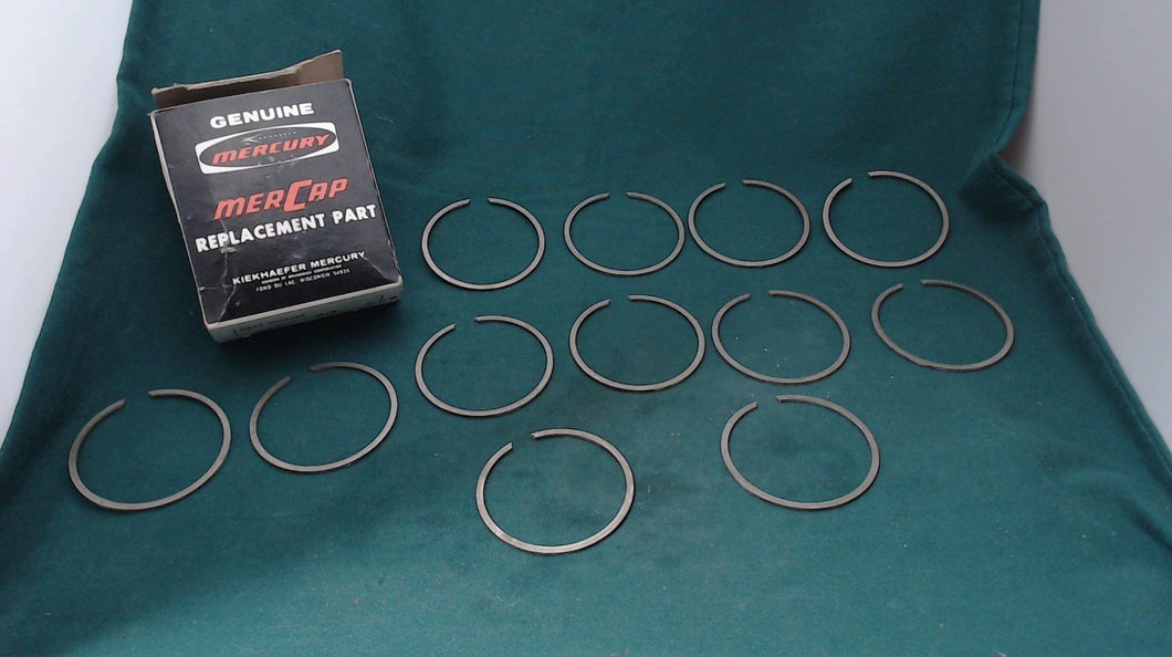 Mercury 39-23124 12 PC Piston Ring Set Kiekhaefer Mark 10 To Mark 28 NOS