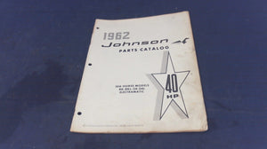 1962 Johnson 378827 40hp Sea Horse Parts Catalog Electramatic - Used