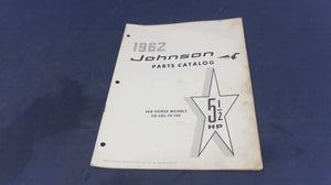 1962 Johnson 378822 Sea Horse 5-1/2hp Parts Catalog Models CD-CDL-19-19S - Used