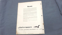 1961 Johnson 40HP RD-23 RDL-23 Parts Catalog - Used