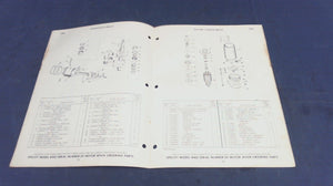 1966 Johnson 33HP RXE-14D RXEL-14D Sea Horse Parts Catalog/List - Used