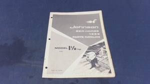 1969 Johnson 383864 Sea Horse 1-1/2hp Parts Catalog Model IR69C - Used