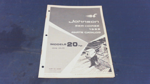 1969 Johnson 383868 Sea Horse 20hp Parts Catalog Models 20R69B, 20RL69B - Used